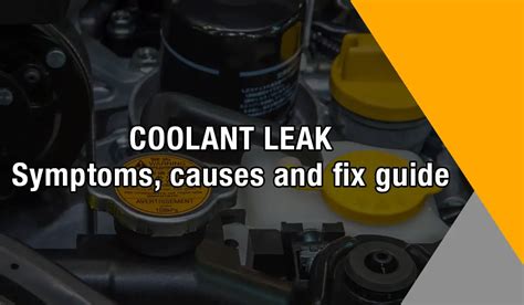 internal coolant leak symptoms|Coolant Leak: Causes, Symptoms, & How to Fix It